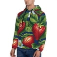 thumbnail image 3 of Salouo Strawberry2 Pattern Men's Fall Hoodie Sweatshirt,Sport Hoodie with Pockets for Men Pullover Casual Hooded Sweatshirt-Medium, 3 of 7