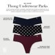 thumbnail image 3 of Tanga Victoria's Secret No Show para mujer multicolor, 3 of 4