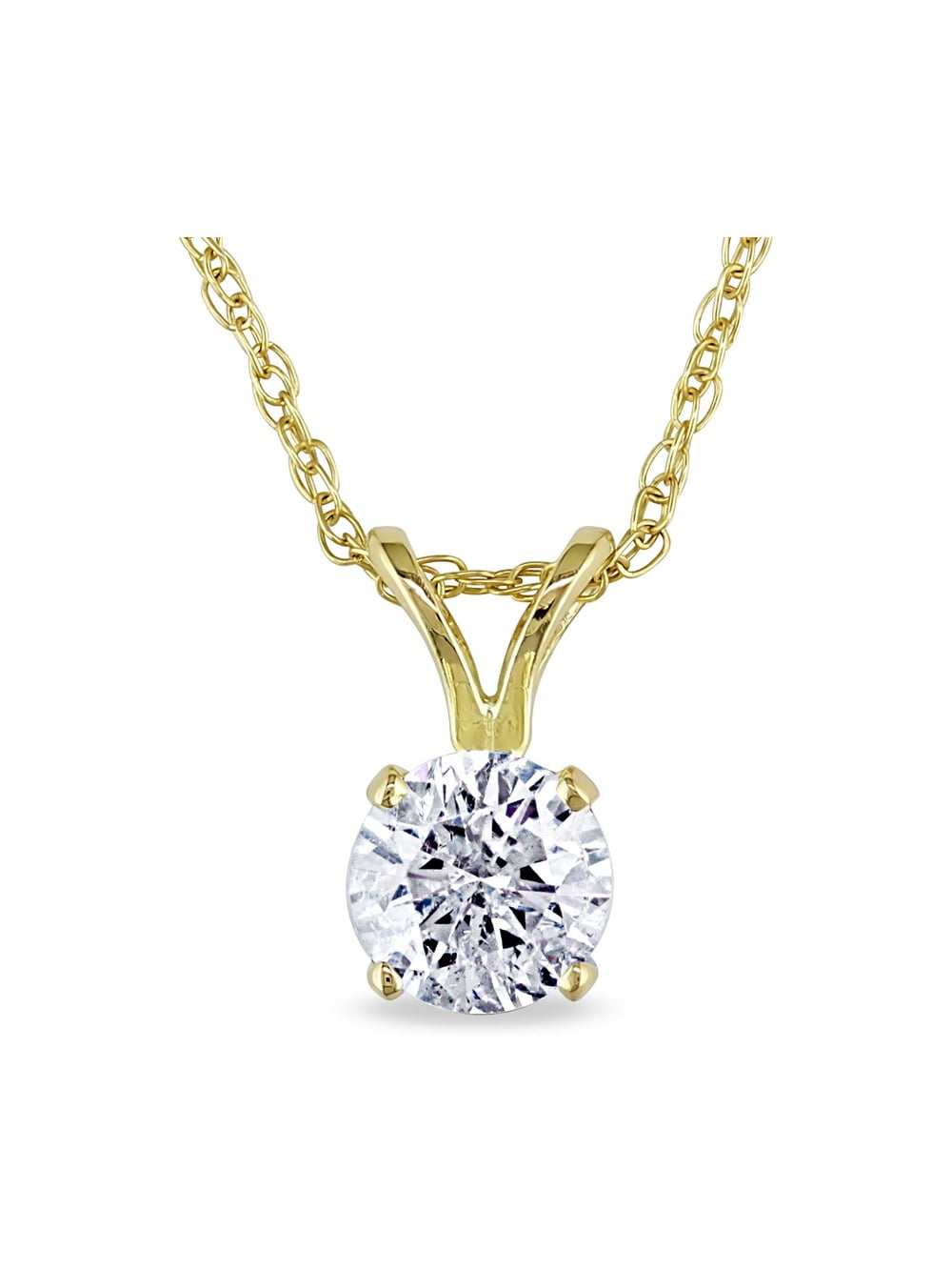1 2 carat diamond solitaire necklace