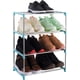 thumbnail image 1 of Zapatero apilable de 4 niveles, ligero, ideal para entrada, pasillo y armario (azul), 1 of 5