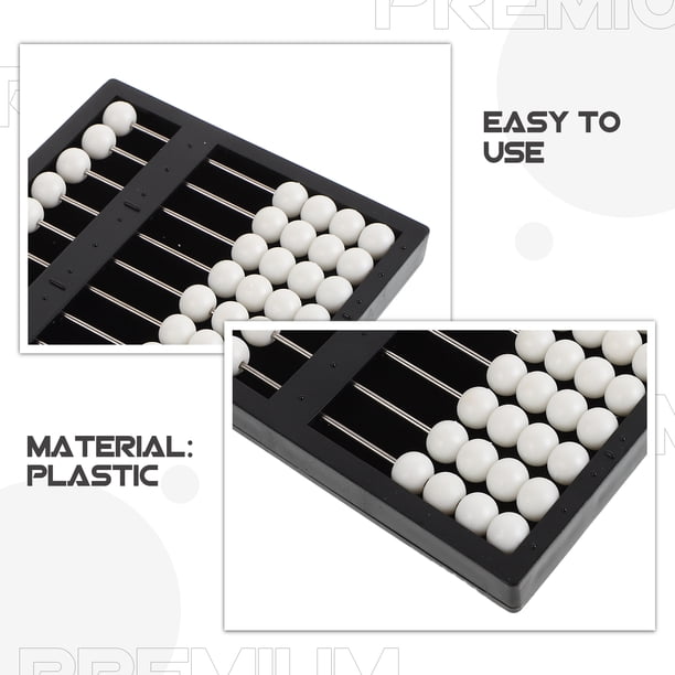 Abaque en Plastique Braille pour Étudiants Aveugles Perles Abaque pour Apprentissage et Calcul des Mathématiques Abaque Portable pour École et Usage