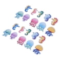 thumbnail image 3 of Calcomanías de pared de peces de mar, 2 juegos de apliques antideslizantes para bañera de baño, pegatinas de animales marinos, funcionamiento suave, 3 of 14