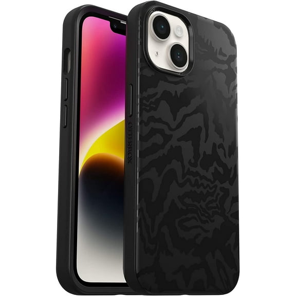 Restored OtterBox SYMMETRY SERIES+ Case with MagSafe for Apple iPhone 14 - Rebel (Black) (Refurbished)