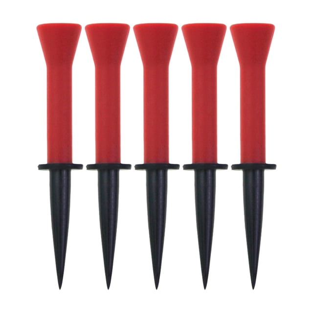 5 piezas de golf de goma, equipos de golf de golf, entrenamiento de golf resistente al desgaste Rojo .6cm Cola Camisetas de palos de golf
