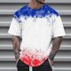 thumbnail image 4 of Camisetas de Cuello de la Tripulación de los Hombres de Poliéster Impreso en Seco Rápido, Cuello Redondo de Corte 3D para Gimnasio, Carrera, Ciclismo Y Ocasional, 4 of 5