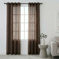 thumbnail image 1 of Cortinas Traslúcidas Grandes 280 x 215 ,Elegantes Con Aros Metálicos, Para Ventana De Sala, Cuarto Y Comedor, Cortina Transparente Difusora Luz Mod. Café, 1 of 1