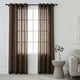 thumbnail image 1 of Cortinas Traslúcidas Grandes 280 x 215 ,Elegantes Con Aros Metálicos, Para Ventana De Sala, Cuarto Y Comedor, Cortina Transparente Difusora Luz Mod. Café, 1 of 1