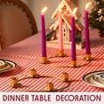 thumbnail image 5 of Christmas Candlestick Golden Wind Lantern Wrought Iron Ornaments Candlestick Wrought Iron Candlesti, 5 of 5