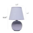 thumbnail image 4 of Simple Designs Mini Ceramic Globe Table Lamp, 4 of 10
