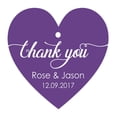 thumbnail image 1 of 100 PCS Personalized Wedding Favor Gift Tags Thank You Custom Made Heart Shape Hang Tags, 1 of 1