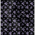 thumbnail image 1 of Soimoi Floral Print,Cotton Cambric, Quilting Fabric Sold by The Yard 42 Inch Wide, Medium Weight Cotton Fabric, SewingSupplies,Black & Purple, 1 of 6