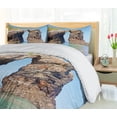 thumbnail image 5 of Ambesonne Summer Duvet Cover Sets, Spanish Seacoast Scenery, 2-King, Blue Cream, 5 of 7