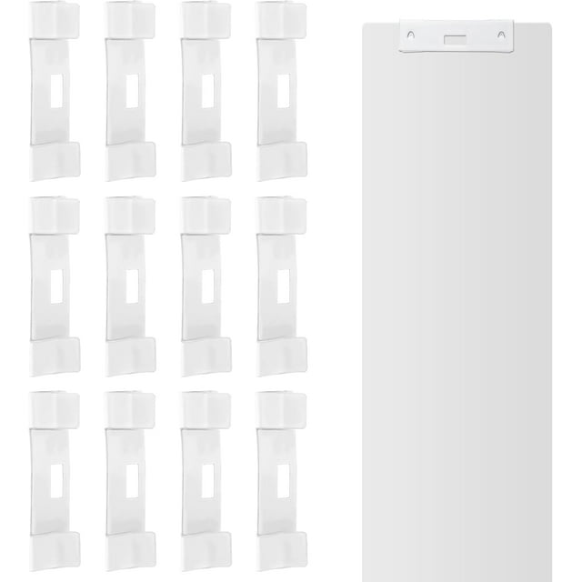 Vertical Blind Repair Vane Savers, Louver Replacement Parts Maintenance Clips/Blind Fixers, Vertical Blinds Repair Kit (12 pcs, White)