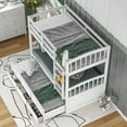 thumbnail image 4 of Twin over Twin Wood Bunk Bed with Trundle and Drawers, 4 of 7