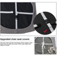 thumbnail image 3 of LAICAIW Seat Covers for Dining Room Chair Seat Slipcovers Kitchen Chair Covers (Dark Gray, 4 Pcs), 3 of 7
