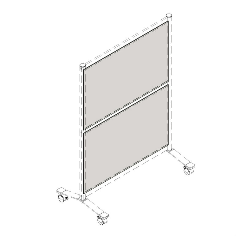 Lorell Adaptable Panel Divider - Acrylic - Clear - 1 Each Lorell Adaptable Panel Divider - Acrylic - Clear - 1 Each