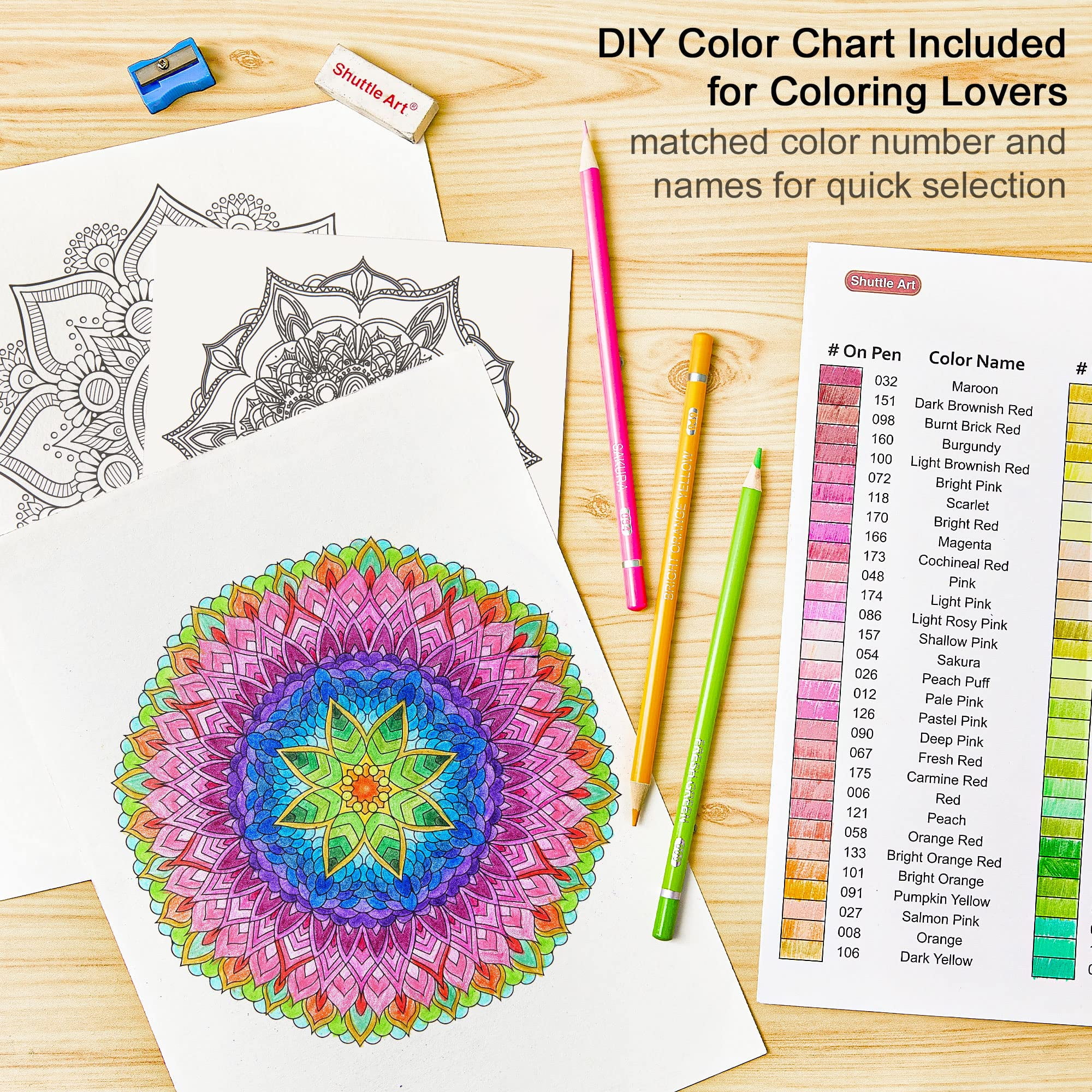  Adult Coloring Book & Color Pencil Set 159634-SET