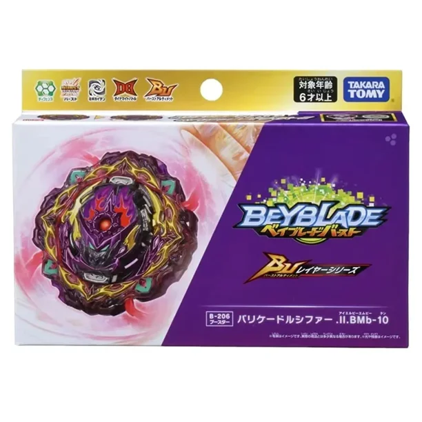Takara Tomy Beyblade Burst B-206 Barricade Lucifer Rodamiento ilegal Mobius-10