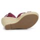 thumbnail image 5 of Sandalias de cuña con cordones y tacones de plataforma de alpargata para mujer Borgoña US 7/UK 5/EU 37, 5 of 6