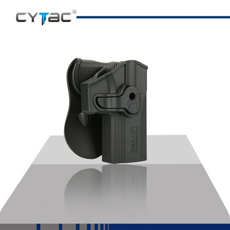CYTAC SIG SAUER Paddle Holster with Trigger Release 360 degree Adjustable Cant, Polymer Holster Injection Molded for SIG P320 | OWB Carry, RH | 7 attachment