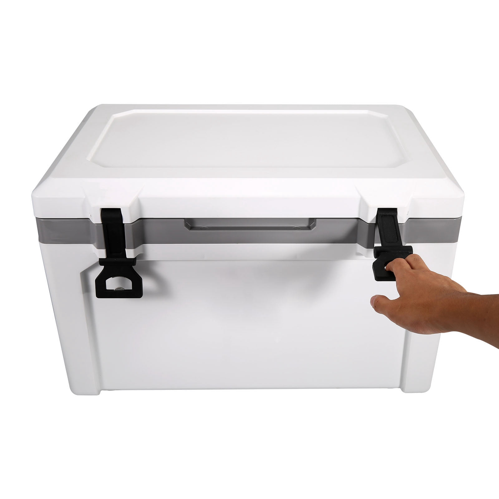 VEVOR Hard Cooler 52 Quart,Insulated Portable Cooler 50-Can Capacity Ice Chest,Ice Retention Cooler with Heavy Duty Handle