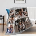thumbnail image 3 of Personalised Blankets,with 1-12 Photo Collages Blanket,Mom, Lover, Kids, Friends, Birthday, Christmas - Personalised gifts for Women-75x100cm, 3 of 5