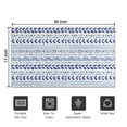 thumbnail image 5 of Blue Striped Geometric Pattern Door Rugs,Washable Non Slip Door Mats Indoor,Decorative Door Mats,Entry Mat Indoor for Entrance,Bedroom,Kitchen,Bathroom,17"x30", 5 of 6