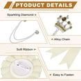 thumbnail image 3 of Uxcell Birthday Pin & Crown Hanging Chain Pins, Dark Green&Golden Green Diamond, 3 of 7