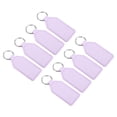 thumbnail image 1 of Unique Bargains Leather Keychain Blanks, 8 Pack PU Leather Key Fob with Key Rings, Purple, 1 of 6