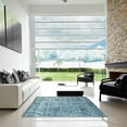 thumbnail image 7 of Ahgly Company Machine Washable Indoor Rectangle Contemporary Steel Blue Area Rugs, 4' x 6', 7 of 7