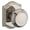 Bright Nickel, variant on Baldwin PSTRATAR190 Traditional Passage Door Knob - Black
