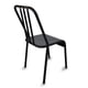 thumbnail image 2 of Sillas metálicas para restaurante, cafetería o comedor modelo Nisso asiento de lamina respaldo de Metal con tubo Color Negro Moblibar Moderno, 2 of 4
