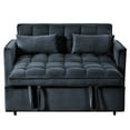 thumbnail image 6 of Leumius Convertible Sofa Bed,3-in-1 Sleeper Sofa with Pull Out Bed,Loveseat Couch with Adjustable Backrest for Living Room,Black, 6 of 10