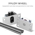 thumbnail image 6 of WRISTBIQUE Pulley For Cabinet Doors Sliding Door Roller Wheels Nylon 6Set Silver, 6 of 10