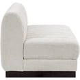 thumbnail image 6 of Meridian Furniture Quinn 64" 2-Piece Contemporary Fabric Modular Sofa in Cream, 6 of 11