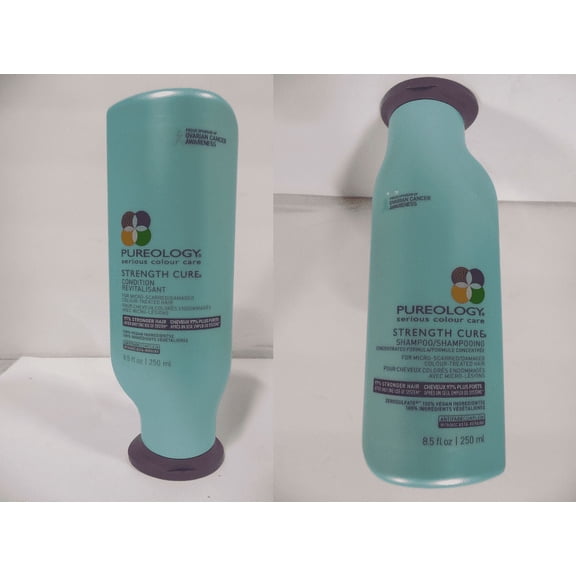 Pureology Strength Cure Strengthening & Split End Repair Shampoo Plus Conditioner Set 2 Piece