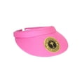 thumbnail image 2 of Top Headwear Mens Womens Sun Protection Sports Cotton Twill Clip On Golf Tennis Visor, Pink, 2 of 4