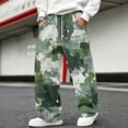thumbnail image 2 of GrmtClth Men's Cargo Pants Outdoor Camouflage Breathable Loose Straight Leg Drawstring Waist Daily Wear Pants 3XL, 2 of 7