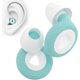 thumbnail image 2 of ZHAOCHENG Tapones para los oídos para dormir - 1 par de tapones con cancelación de ruido de 27 dB, protección auditiva de silicona reutilizable, tapones para los oídos para dormir, trabajar, concierto, 2 of 4