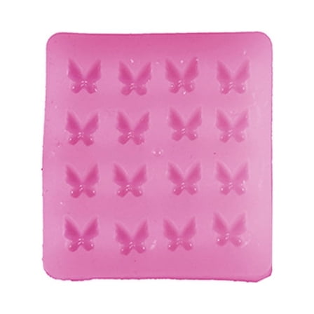 JZROCKER Mini for Butterfly Fondant Silicone Molds Cake Baking Mold for Cake Decor Pink