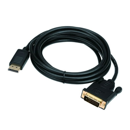 UPC: 0662774025810 | SIIG CB-DP1A11-S2 10ft DisplayPort to DVI Converter Cable (DP to DVI) – Black