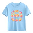 thumbnail image 2 of Annhoo Kids Valentines Tops Loose Casual Short Sleeve Round Neck Print Graphic Boys Girls Shirts Fashion Clothes, 2 of 9