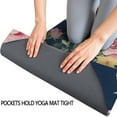 thumbnail image 3 of Pioneer Flower Floral Print Pattern Hot Yoga Mat Towel Non Slip for Hot Yoga - Quick-Drying Yoga Mat Cover with 4 Corner Pockets with Travel Bag - Hot Yoga Towel Non Slip 70"x26", 3 of 6
