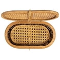 thumbnail image 5 of Creative Co-Op Modern Decorative Oval Woven Rattan Storage Boxes, Set of 2 Sizes, Natural Finish, 5 of 5