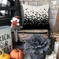 thumbnail image 4 of Black Bats Halloween Pillow Covers 18x18 Set of 2 Horror Spooky Creepy Halloween Decorations Indoor Outdoor Decorative Throw Pillows Cushion Cases for Home Living Room Bedroom Couch Decor, 4 of 6