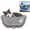 Gray, variant on Cat Window Hammock with Suction Cups, Soft Felt Cat Window Perch Bed for Indoor Cats, Hanging Cat Seat with 3 Point Mounting Support for Home and Car Window
