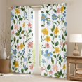 thumbnail image 2 of Castle Fairy Boys Girls Colorful Flowers Curtains Pack of 2 (42x84 Each),Spring Garden Curtains Blackout,Chic Floral Blossoms Bedroom Curtains,Ultra Soft Home Decor, 2 of 6