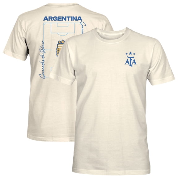 Men's 1863FC  Cream Argentina National Team Own the Pitch Heavyweight T-Shirt