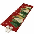 thumbnail image 6 of Red Christmas Tree Kitchen Runner Rug 2x6 Washable Runners for Hallway Non Slip Xmas Tree Winter Snowflake Large Area Rug Indoor Floor Carpet for Bathroom Laundry Entryway Bedroom Living Room, 6 of 8