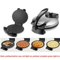 thumbnail image 3 of Roti Maker Machine, Stainless Steel Non-Stick Electric Tortilla Maker, 10-inch, 3 of 10